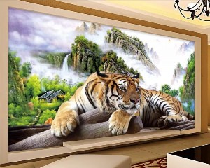 Фотообои с тигром на стену