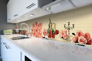 Декоративная панель на кухню фартук