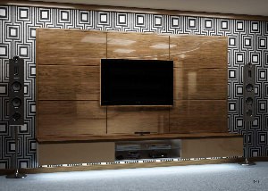 Декоративная панель на стену под телевизор