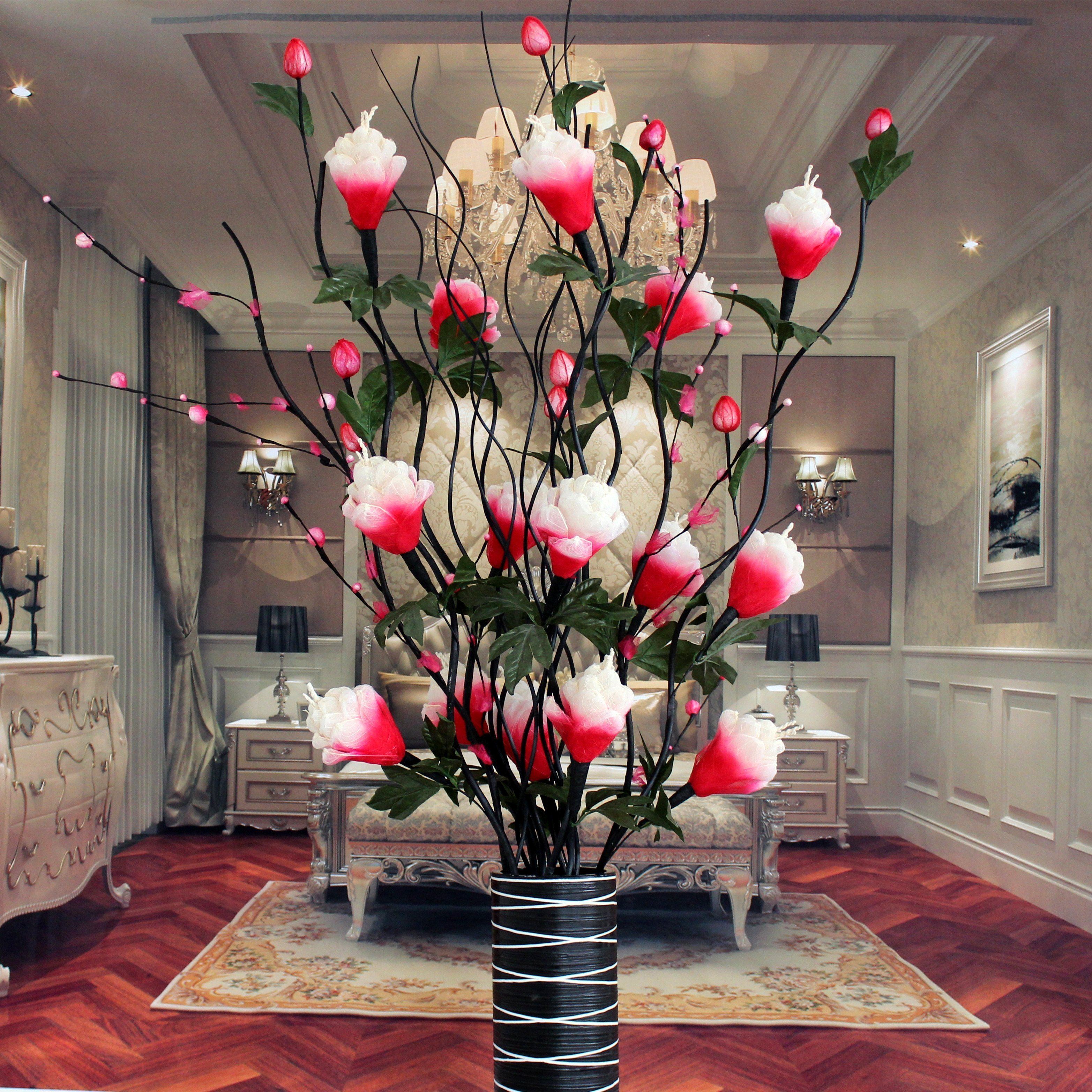 Искусственные цветы напольные для домашнего интерьера (63 фото)