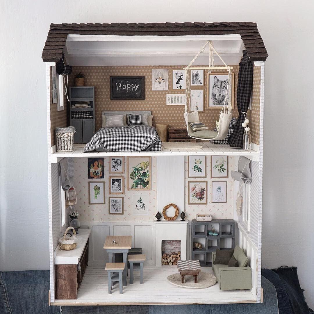 DIY Миниатюрный Домик Из Картона | Cardboard House | как сделать Домик своими руками