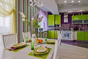Цветовая гамма в интерьере кухни
