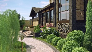 Дизайн ландшафта загородного дома