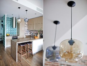 Подвесной светильник для кухни лофт