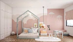 Пастельный дизайн интерьеров детских комнат