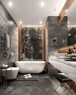 Стильный дизайн маленьких ванных комнат