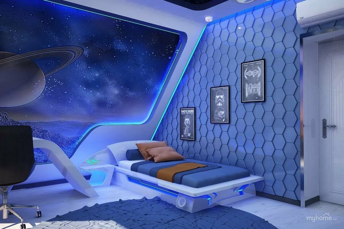 Космический дизайн интерьера или просторы космоса в стенах обычной квартиры