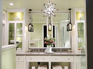 Красивые светильники для ванной комнаты