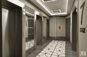 Интерьер лифтового холла