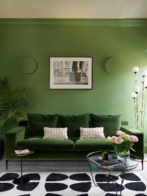 Серо зеленый цвет стен