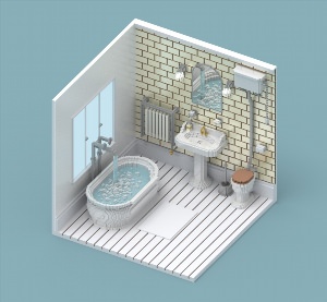 Моделирование ванной комнаты
