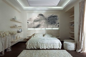 Стены в спальне