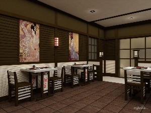 Суши бар интерьер