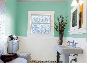 Покраска стен в ванной идеи
