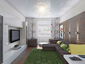 Дизайн зала в панельном доме
