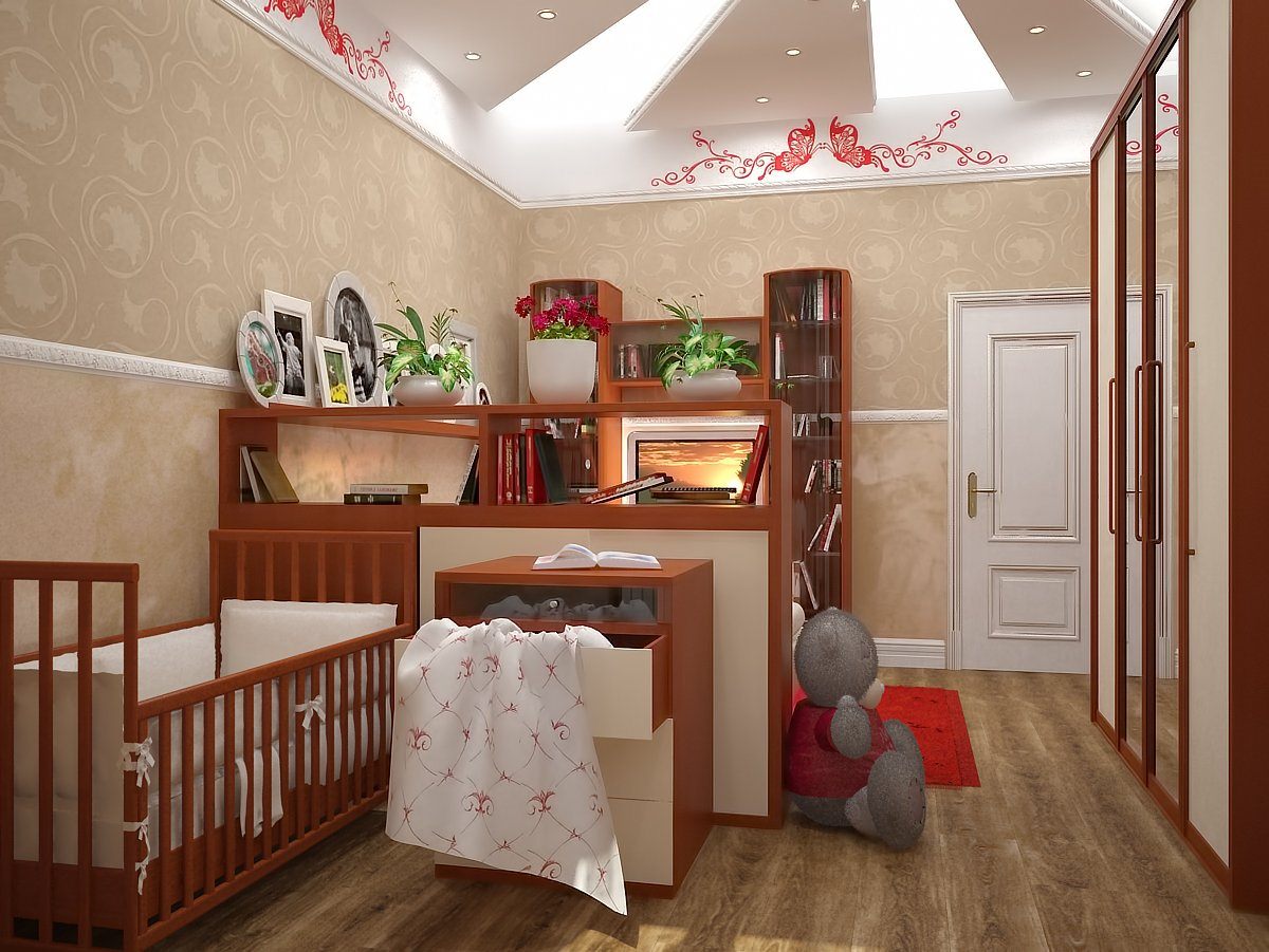 Дизайн детской комнаты для Дочки в трехкомнатной квартире