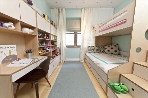 Детская комната для троих разнополых детей