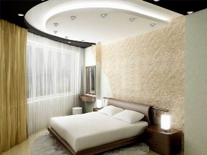 Спальный потолок гипсокартон