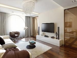Дизайн зала в типовой квартире