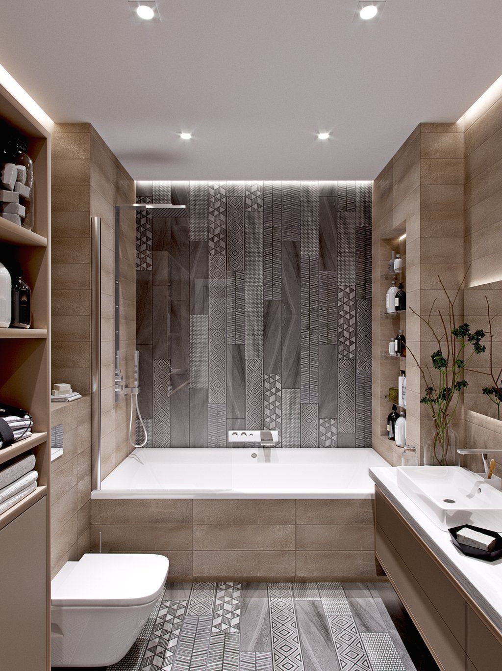 Дизайн маленькой ванной – Модные Тренды Года ( фото)