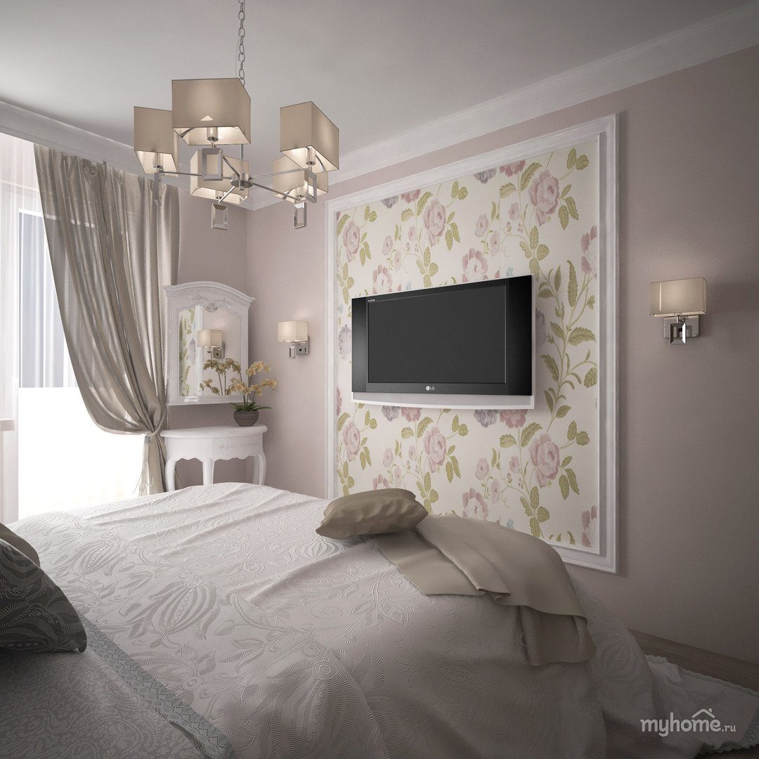 Дизайн спальни со встроенным шкафом и телевизором (74 фото) - красивые картинки и HD фото
