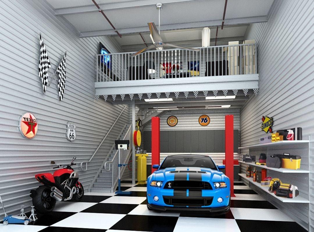 Идеальный гараж. Дизайнерский гараж. Гараж мечты. Шикарный гараж. Крутой гараж.