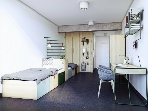 Двухместная комната в общежитии
