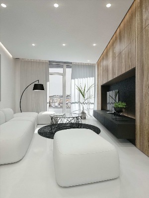 Белый дизайн квартиры
