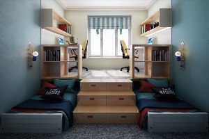 Идеи для маленькой комнаты на двоих