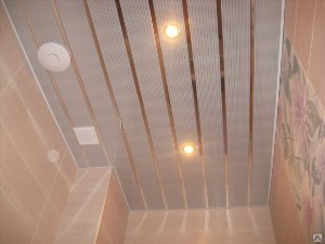 Алюминиевые реечные потолки для ванной