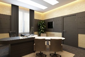 Дизайн маленького кабинета руководителя