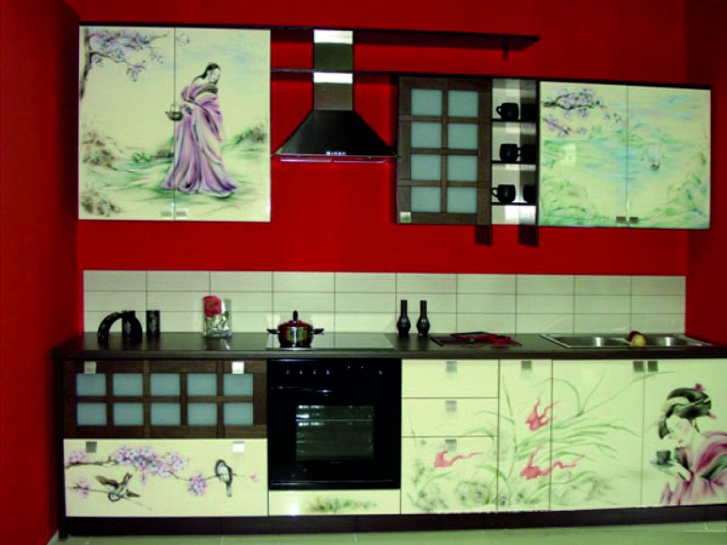 Фартук для кухни в японском стиле