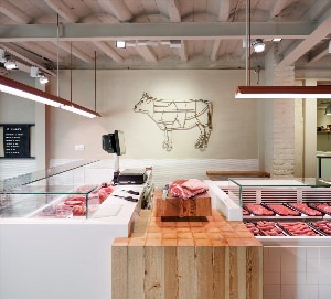 Интерьер мясного магазина
