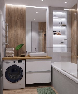 Дизайн совмещенных ванных комнат