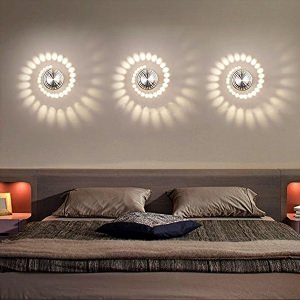Точечные светильники в спальне