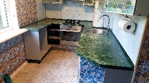 Столешницы для кухни зеленый мрамор