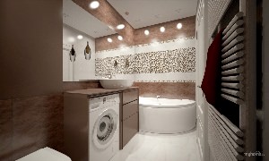 Эконом дизайн ванной комнаты