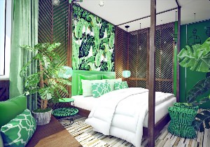 Комната в тропическом стиле