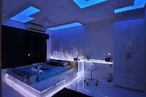 Дизайн комнаты с подсветкой