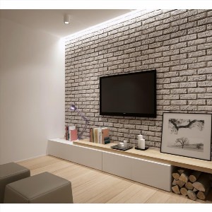 Дизайн стен под телевизор