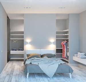 Дизайн спален с гардеробной комнатой