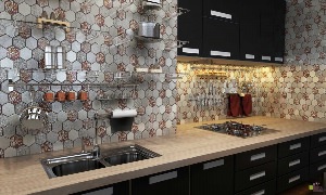 Керамическая мозаика для кухни на фартук