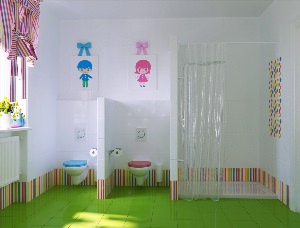 Оформление туалетной комнаты в детском саду
