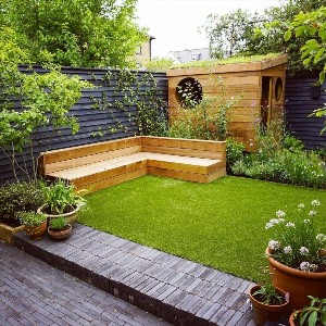 Ландшафтный дизайн маленького двора