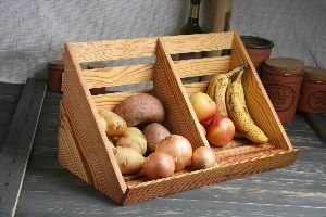 Ящик для овощей деревянный на кухню