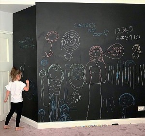 Графитовая стена в детской