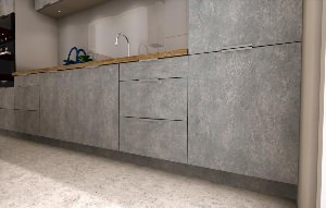 Стеновые панели под бетон для кухни