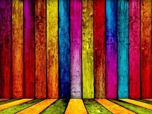 Разноцветная стена