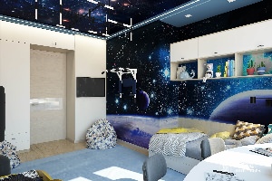 Детская комната космос