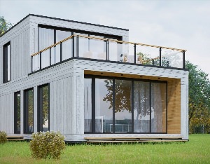 Двухэтажный модульный дом